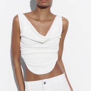 Zara Draped Crop Top